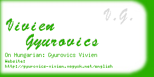 vivien gyurovics business card